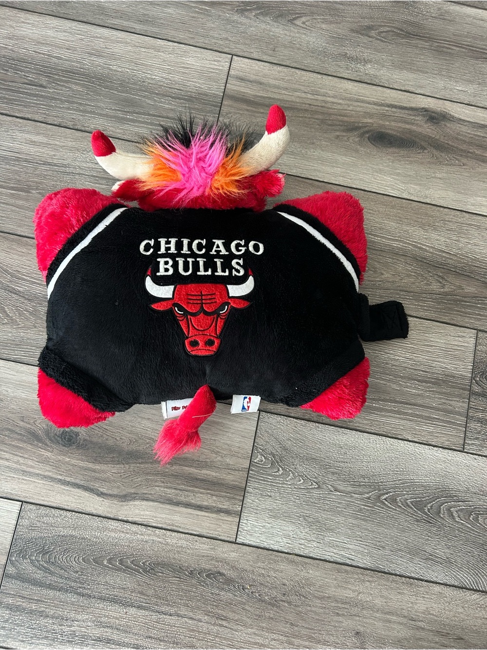 NBA Chicago Bulls Red Black Plush Pillow Toy